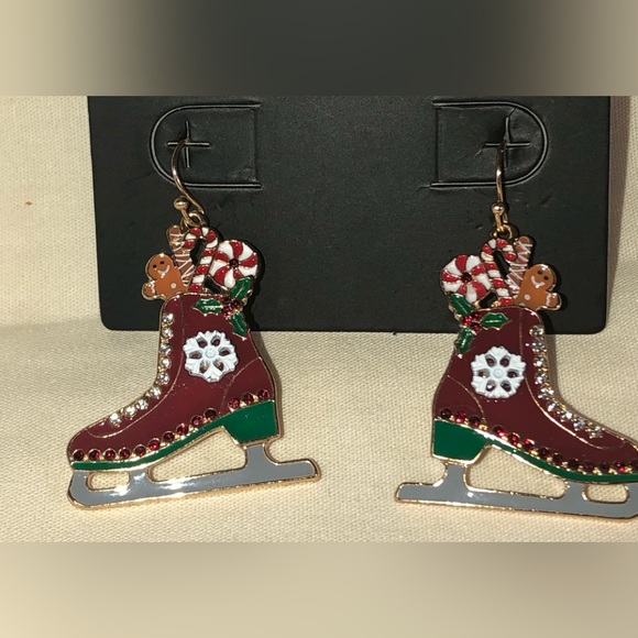 Torrid NWT Holiday Skate Earrings - Picture 5 of 12